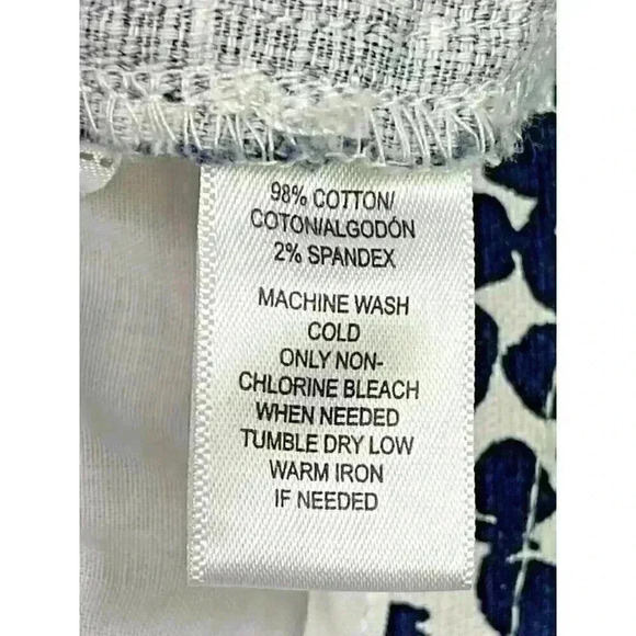 Ann Taylor Loft Navy White Belted Shorts Size 10 - Picture 3 of 7